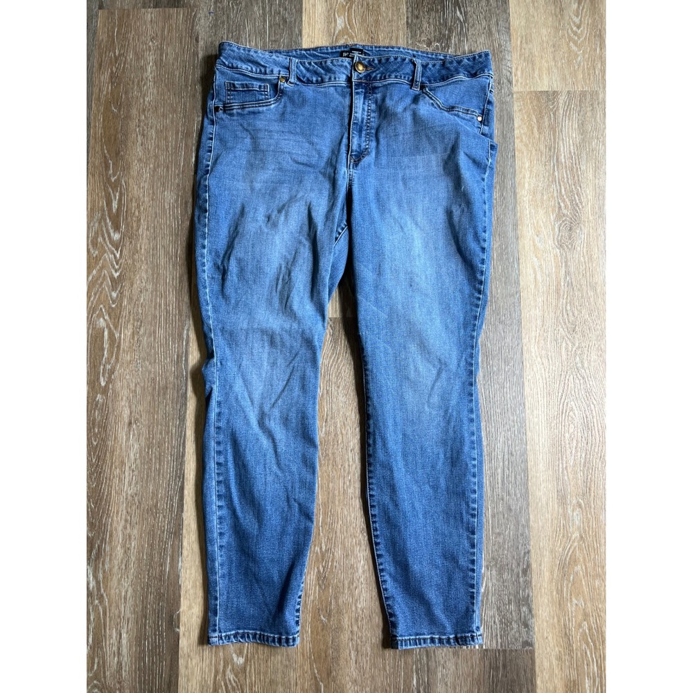 Jones New York Skinny Jeans Women 20W Blue‎ Good Medium Wash Stretch Denim